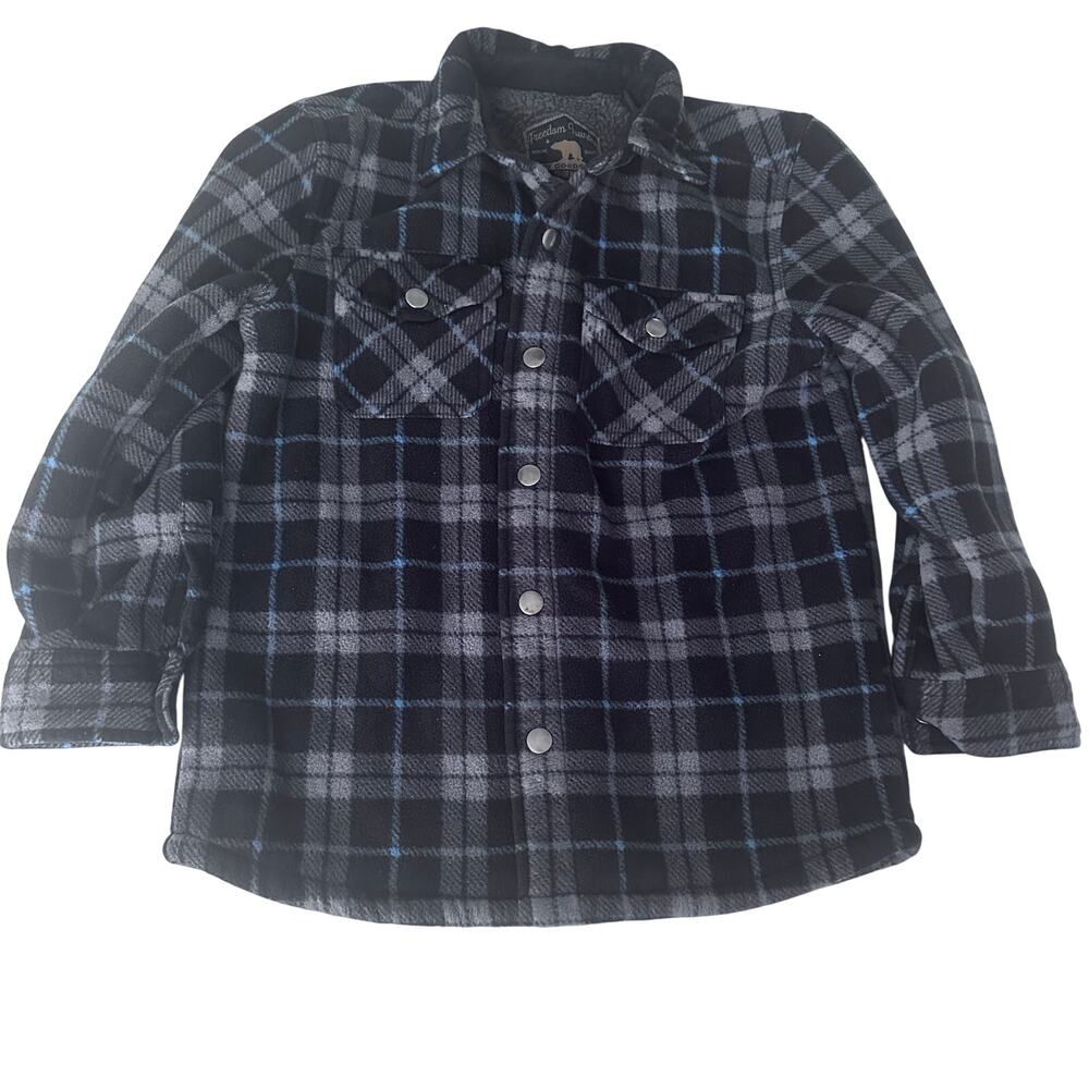 Freedom Foundry Fleece Sherpa Lined Shirt Jacket shacket
